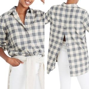 Classic Ex-BF Button-Back Shirt in Buffalo Check